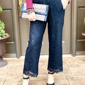J.Crew High Rise Peyton Lace Pants